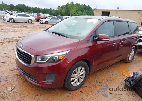 2017 Kia Sedona Lx из США, поврежденный, VIN KNDMB5C12H6226076